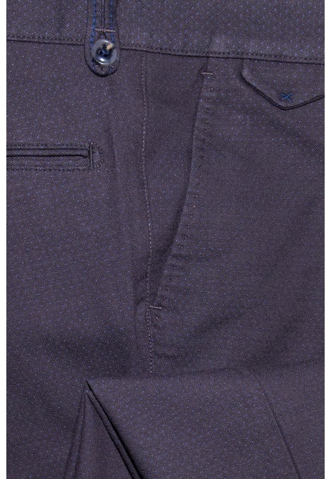Brown Printed Chinos Pants (W20358)
