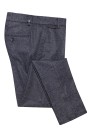 Black Chinos Cotton Pants with Textured Weave (W2050)