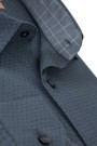 Anthracite Grey Shirt with micro-Textured Weave (W21022)
