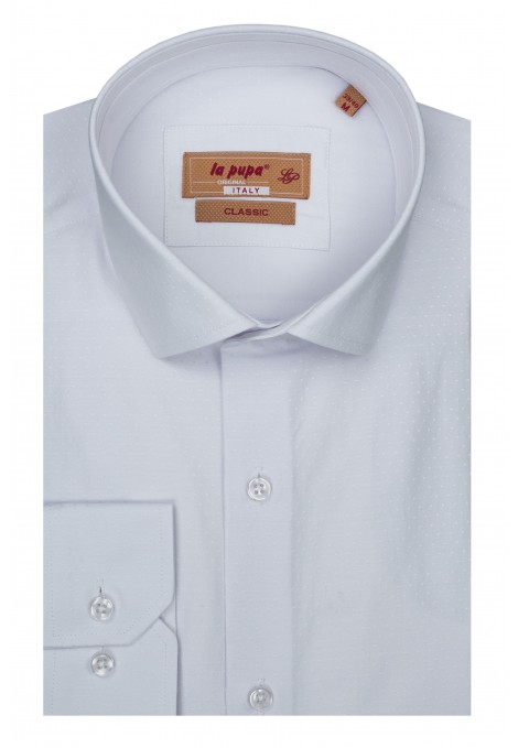 Man’s white shirt with textured weave       