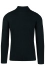 Μαύρη πλεχτή μπλούζα ζιβάγκο (w212401)