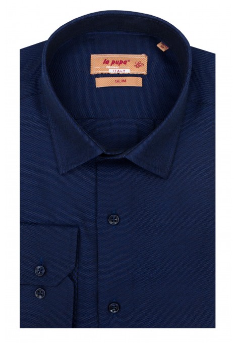 Dark Blue Printed Shirt (W21257)