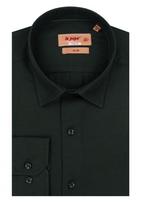 Dark Green Printed Shirt (W21257)