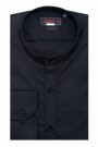 Black Stand-Up Collar Shirt Slim (W21341)