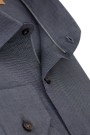Ανδρικό γκρί πουκάμισο με σχέδιο ύφανσης slim fit    