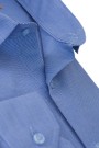 Ανδρικό σιέλ πουκάμισο με σχέδιο ύφανσης slim fit