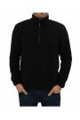 Black fleece sweatshirt classic fit (w216630)