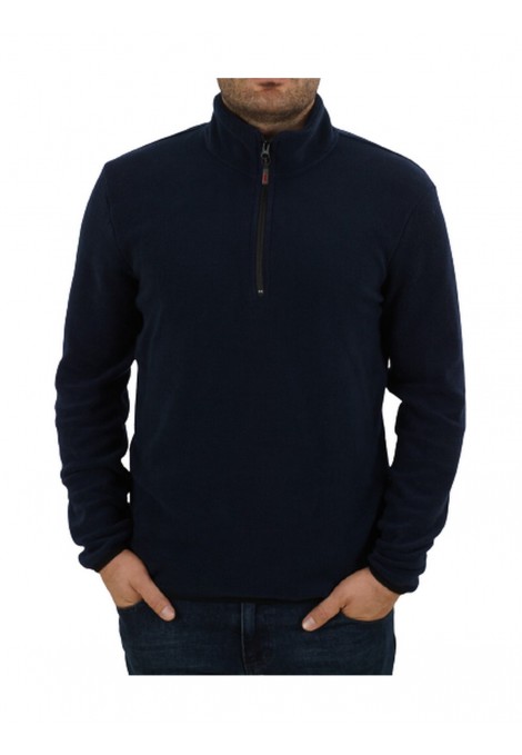 Dark Blue Fleece Sweatshirt Classic Fit (W216630)