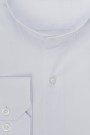 Man's white shirt mao