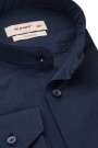 Man's dark blue shirt mao