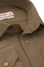 Ανδρικό καφέ πουκάμισο slim fit