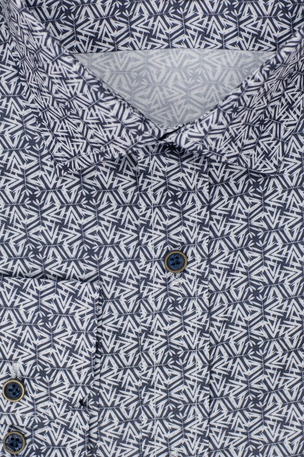 La pupa dark blue printed shirt