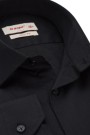 Ανδρικό μαύρο πουκάμισο με σχέδιο ύφανσης slim fit     