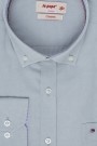 Man's light grey shirt with pocket
