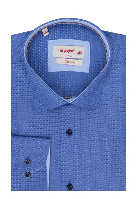 Man’s bue printed shirt      