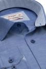  Man's sky blue  shirt with a pocket