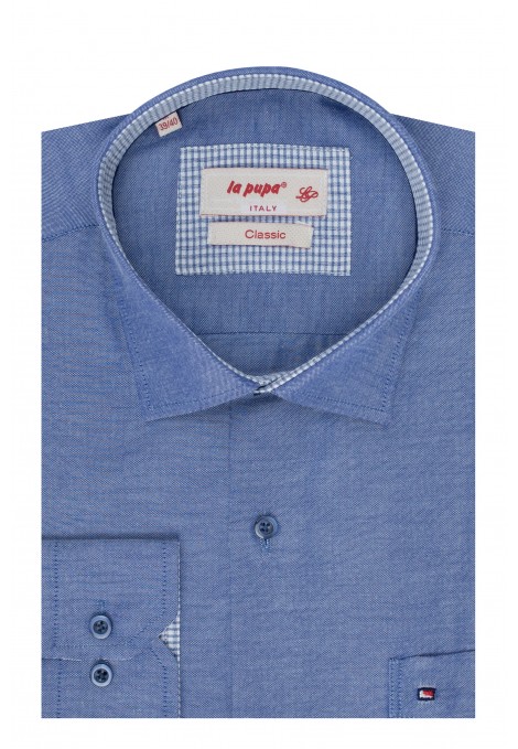  Man's sky blue  shirt with a pocket