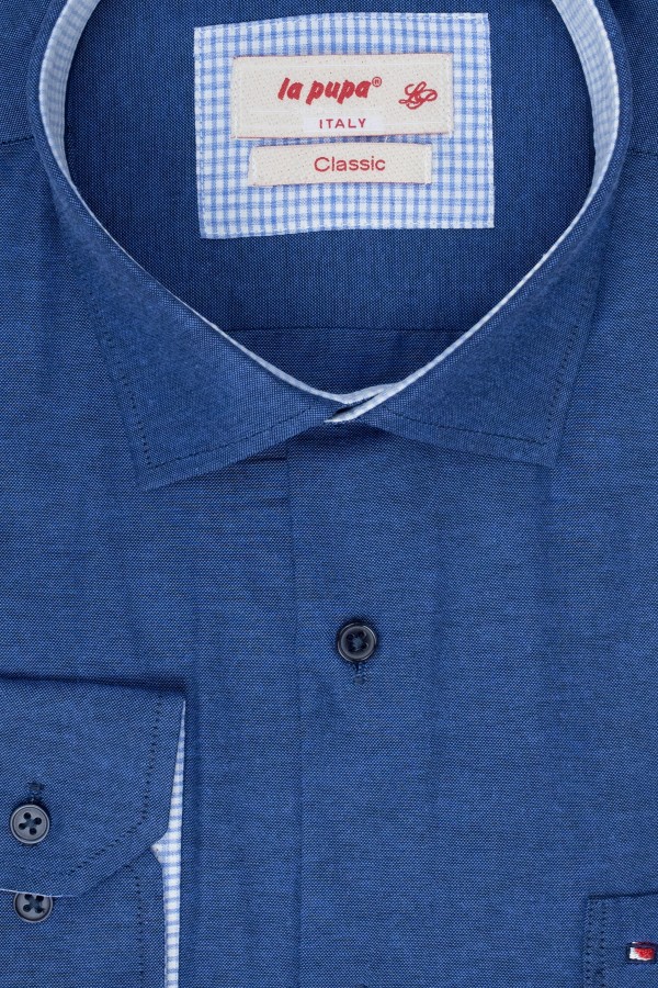 La pupa blue shirt with pocket classic