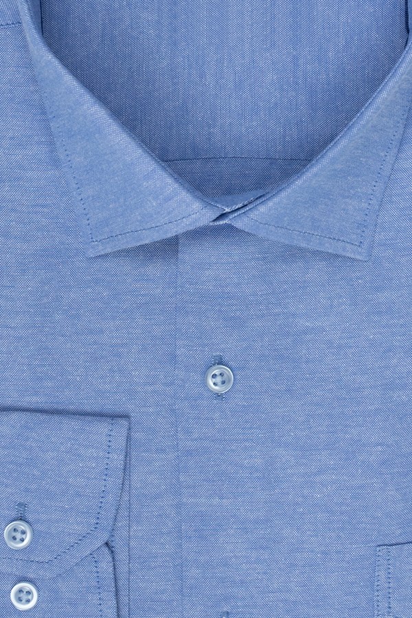 Man's sky blue shirt
