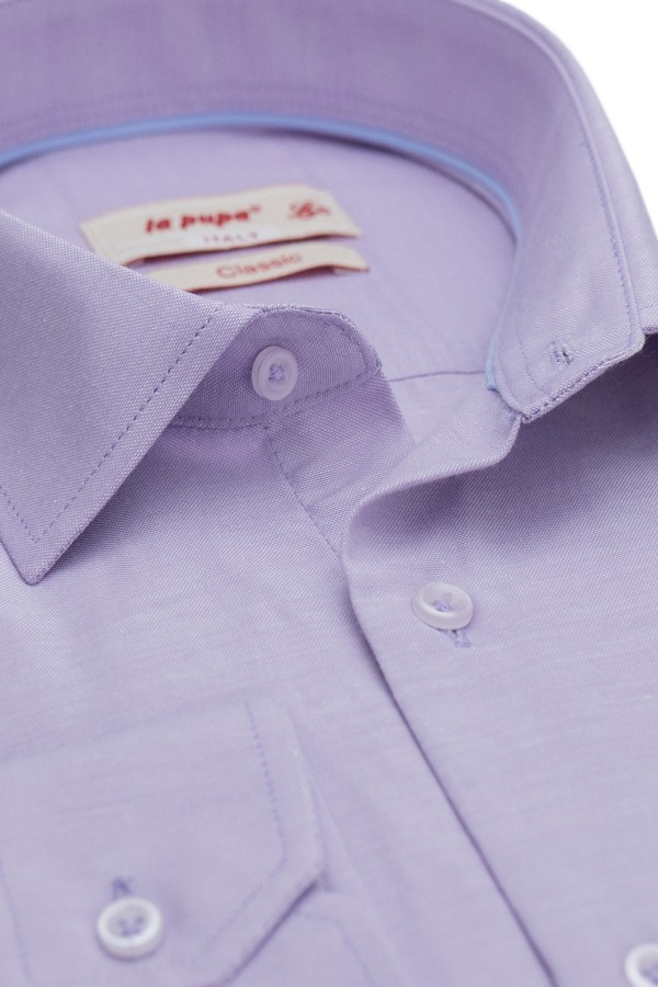 Man's lilac shirt