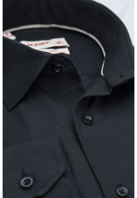 La pupa μαύρο πουκάμισο oxford classic