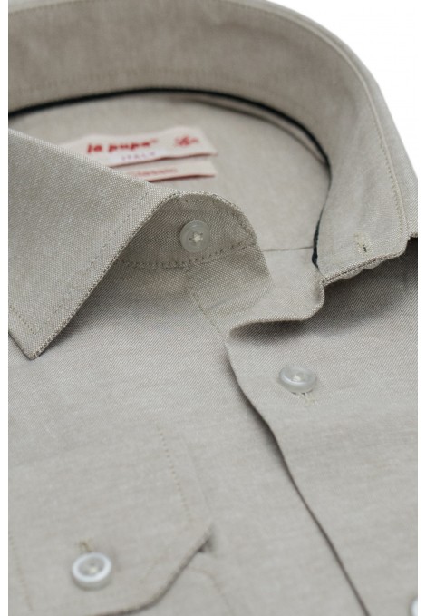 Man's beige shirt