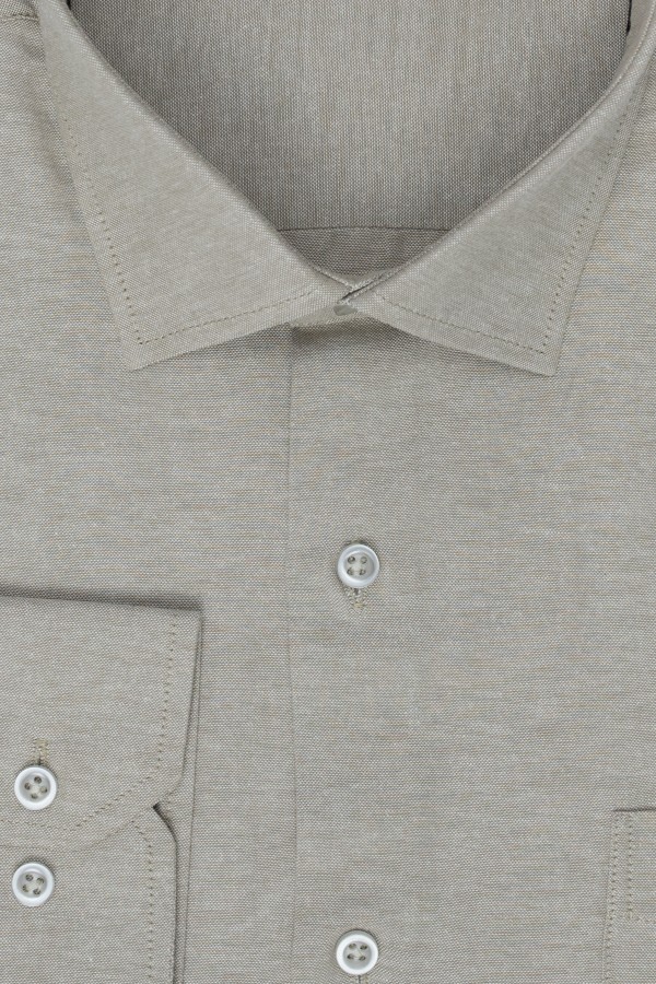 Man's beige shirt