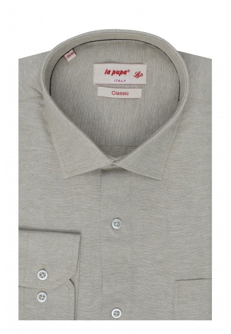 Man's beige shirt