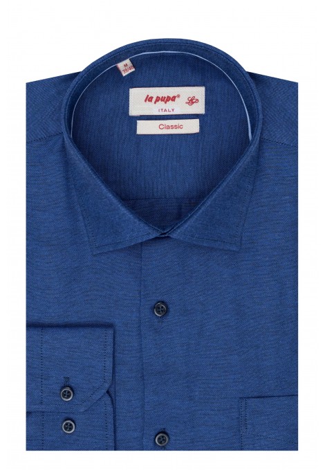 La pupa μπλε πουκάμισο oxford classic