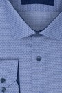 Ανδρικό γαλάζιο πουκάμισο σχεδιαστικό slim fit  