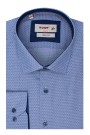 Ανδρικό γαλάζιο πουκάμισο σχεδιαστικό slim fit Ανδρικό γαλάζιο πουκάμισο σχεδιαστικό slim fit