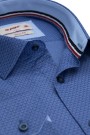 Ανδρικό μπλέ πουκάμισο σχεδιαστικό slim fit  