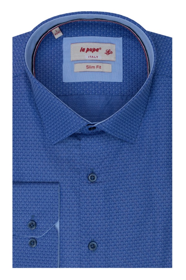 La pupa blue printed shirt