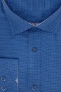 Ανδρικό μπλε πουκάμισο σχεδιαστικό slim fit  