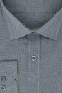 Ανδρικό γκρί πουκάμισο σχεδιαστικό slim fit  