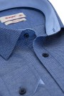 Ανδρικό μπλέ πουκάμισο σχεδιαστικό slim fit  