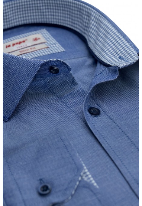 Ανδρικό γαλάζιο πουκάμισο slim fit