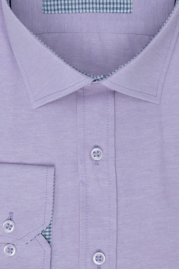 Ανδρικό λιλά πουκάμισο slim fit