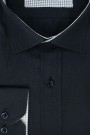 Ανδρικό μαύρο πουκάμισο slim fit