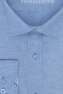 Ανδρικό σιέλ πουκάμισο slim fit
