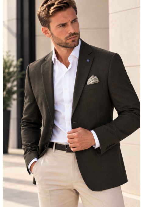 Man's brown wool blazer