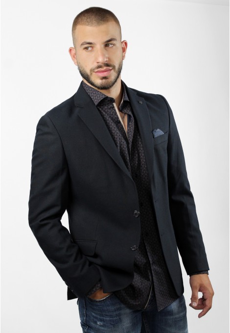 Man's dark blue wool blazer 