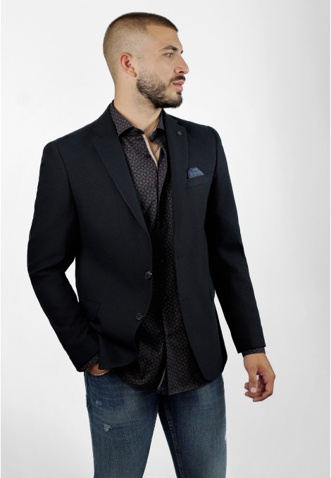 Man's dark blue wool blazer 