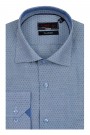 La pupa sky blue shirt with polκa dots