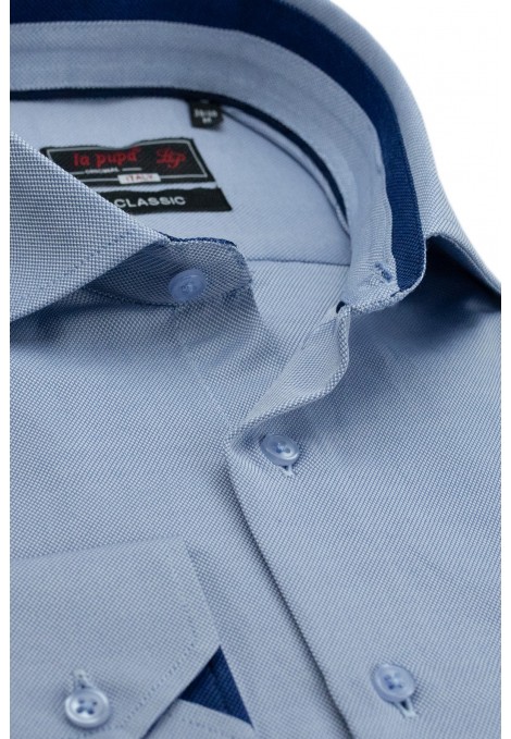 Man’s ciel shirt with textured weave       