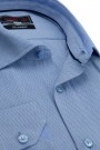 Man's sky blue printed shirt      