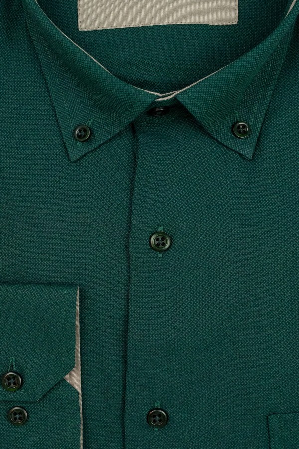 La pupa πράσινο πουκαμισο με σχεδιο υφανσησ