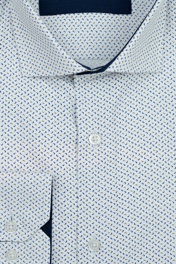 Man’s white printed shirt      
