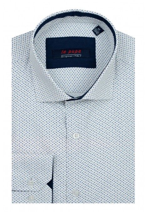 Man’s white printed shirt      