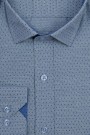 Ανδρικό γαλάζιο πουκάμισο σχεδιαστικό slim fit  